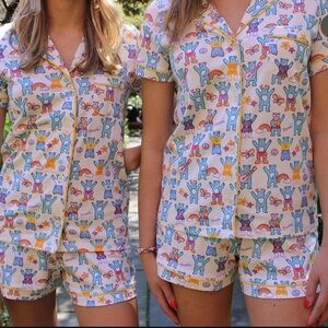 Roller Rabbit Summer of Love Pajama Set Small